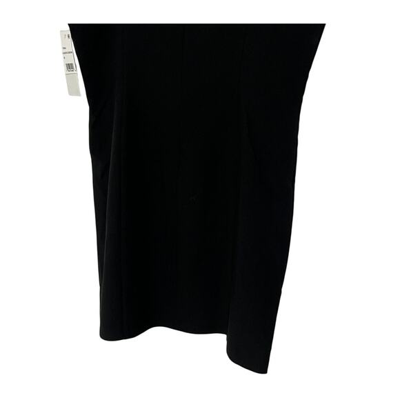 FRENCH CONNECTION WOMENS 12 CONTRAST MINI DRESS BLACK COCKTAIL PARTY TINY FLAW - Picture 10 of 13